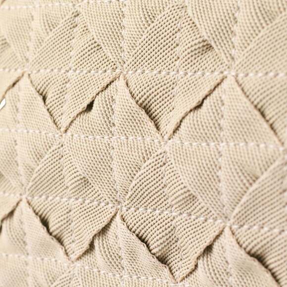 BOTTEGA VENETA Cream Canvas Intrecciato Shoulder Bag - Picture 5 of 10